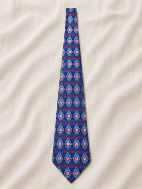 Vintage Chicago Cubs MLB 100% Silk Tie Never Worn